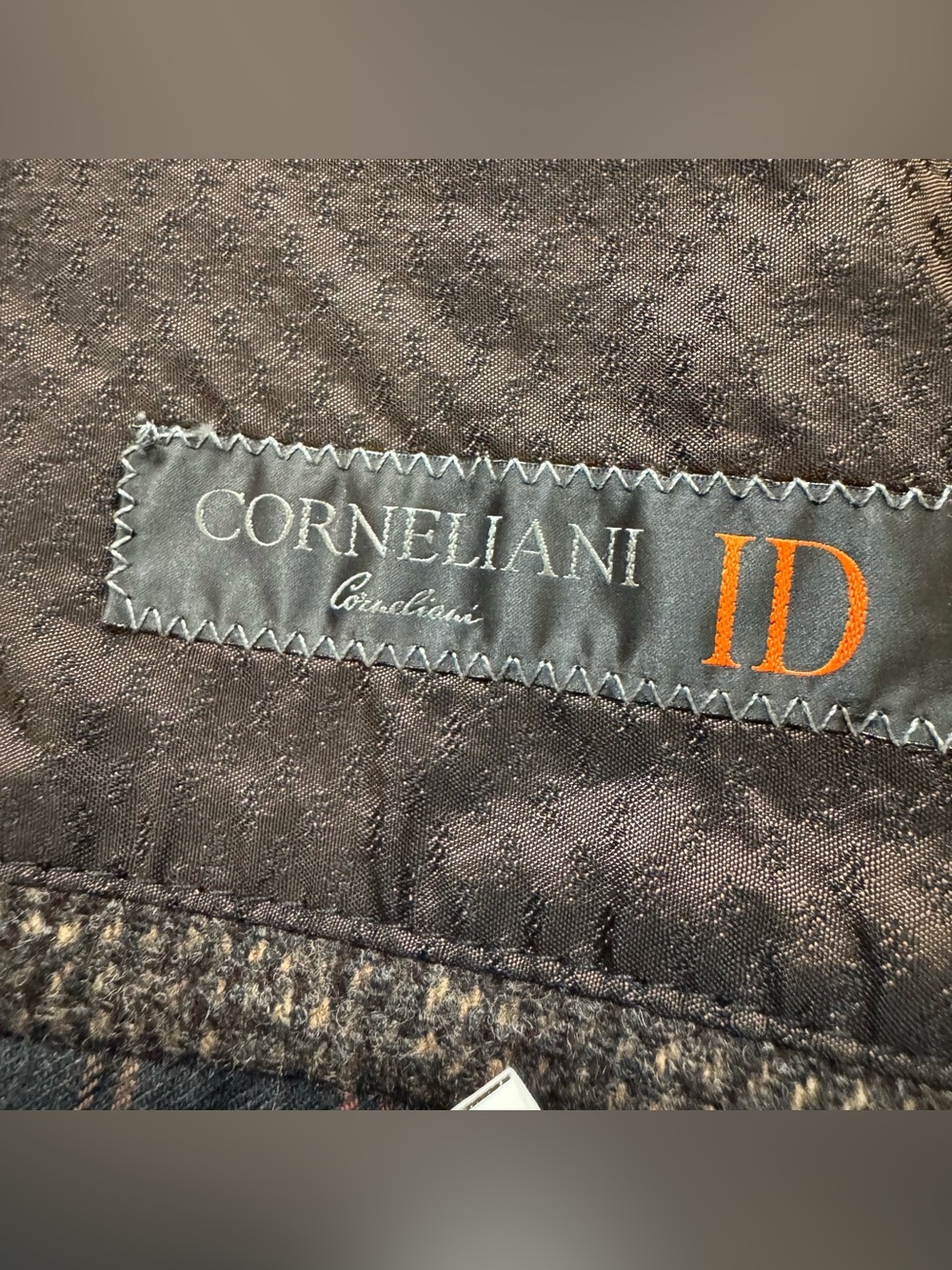Corneliani ID Herringbone Blazer Classic Sport Coat Jacket Patch Elbow 46R - Picture 13 of 16